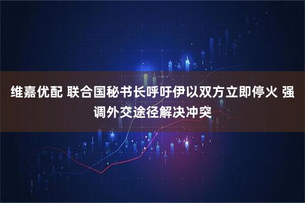 维嘉优配 联合国秘书长呼吁伊以双方立即停火 强调外交途径解决冲突