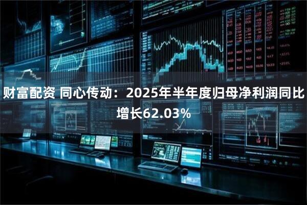 财富配资 同心传动：2025年半年度归母净利润同比增长62.03%