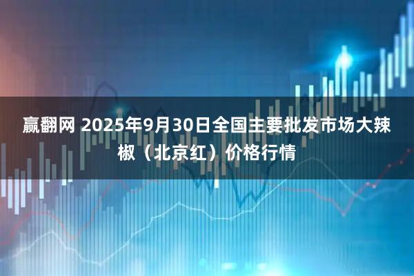 赢翻网 2025年9月30日全国主要批发市场大辣椒（北京红）价格行情